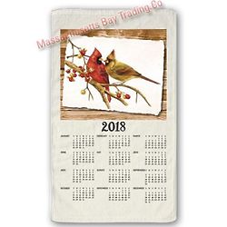 Cardinal Pair 2018 Calendar Towel