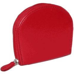 Zippered Leather Coin Purse