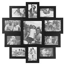Black 11 Opening Collage Picture Frame