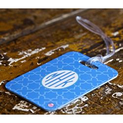 Moroccan Monogrammed Luggage Tag