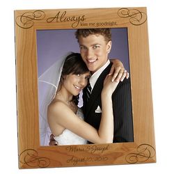 Always Kiss Me Goodnight Picture Frame