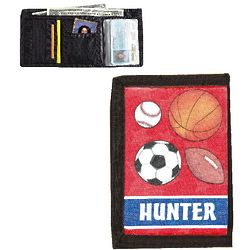Personalized Kid's Colorful Sports Wallet