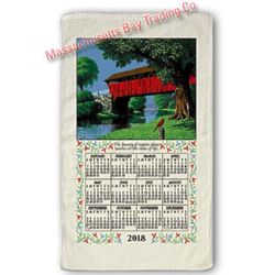 Country Bridge 2018 Calendar Towel