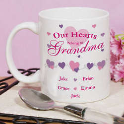 Our Hearts Personalized Coffee Mug
