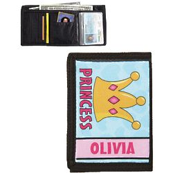 Girl's Personalized Colorful Crown Wallet