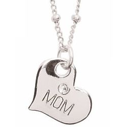 Mom's Sterling Silver Heirloom Heart Necklace
