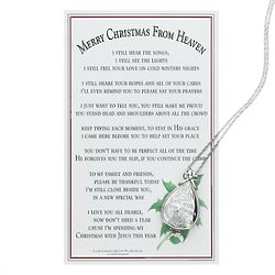 Merry Christmas from Heaven Locket with Memory Box