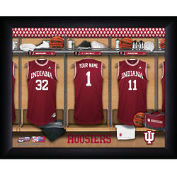 Personalized Indiana Hoosiers Basketball Locker Room Print