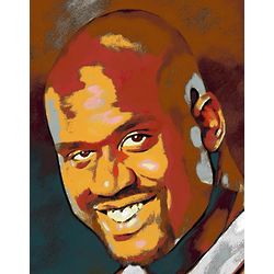 Shaquille O'Neal Oil Painting Art Print