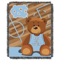 North Carolina Tar Heels Teddy Bear Throw Blanket