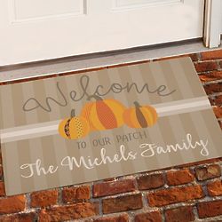 Personalized Welcome To Our Patch Doormat
