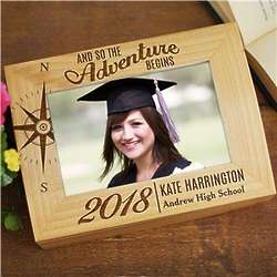 And So the Adventure Begins Engraved Photo Frame