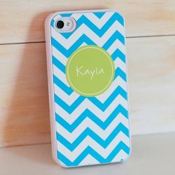 Chevron Print Personalized iPhone Cover