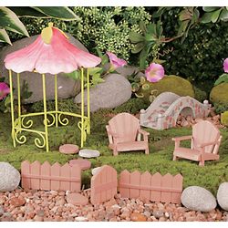 Fairy and Gnome Gazebo Garden Accents
