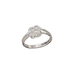 Sterling Infinity Knot Ring