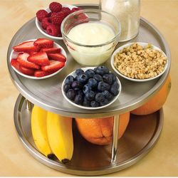 Stainless Steel Revolving Lazy Susan Tray