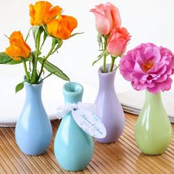 Pastel Ceramic Favor Vases