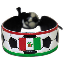 Mexico Flag Soccer Bracelet