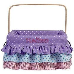Frilly Fun Personalized Liner Basket