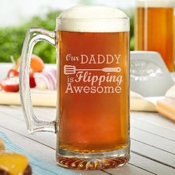 Personalized Flipping Awesome Oversized Beer Mug