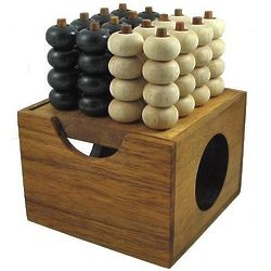 Connect Four 3D Wooden Strategy Game