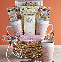 Morning Brew For Two Gift Basket with Mugs