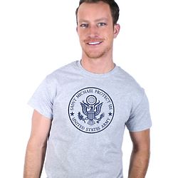 St. Michael US Army Short Sleeve Grey T-Shirt