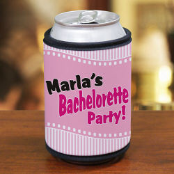 Personalized Bachelorette Party Can Wrap Koozie