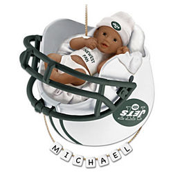 New York Jets African American First Christmas Ornament