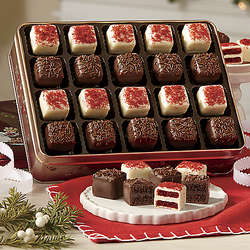 Red Velvet and Chocolate Mini Petits Fours