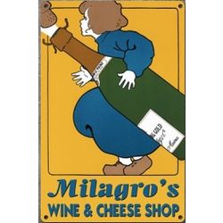 Vintage Metal Personalized Wine Shop Sign