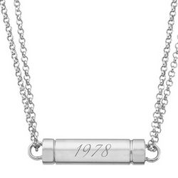 Stainless Steel Hidden Message Magnetic Necklace
