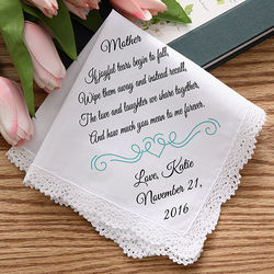 Joyful Tears Personalized Wedding Handkerchief