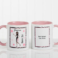 Personalized Birthday Girl Coffee Mug