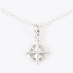 Explore Sterling Silver Compass Necklace