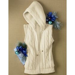 Women's Hooded Sweater Vest