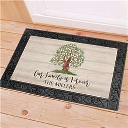 Our Family is Forever Personalized Doormat