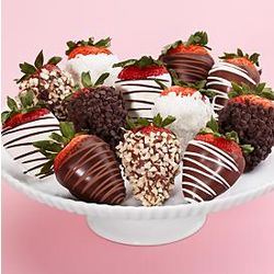 12 Fancy Dipped Strawberries