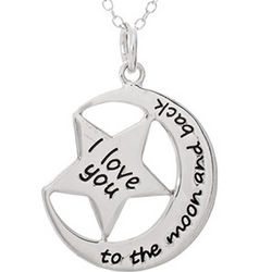 I Love You To The Moon And Back Pendant