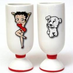 2 Classic Betty Boop Shot Glasses