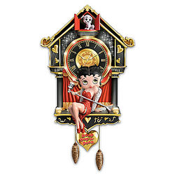 Betty Boop Wall Clock with Light and Sound