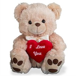 Teddy Bear Stuffed Animal with I Love You Heart