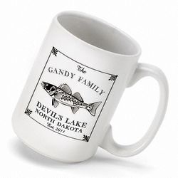 Personalized Walleye Cabin Series Coffee Mug
