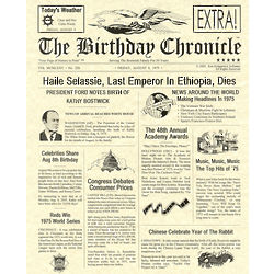 Personalized Birthday Chronicle Print