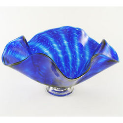 Aquatic Handblown Glass Bowl