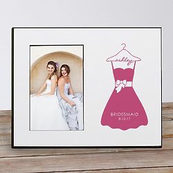 Personalized Bridesmaid Dress Picture Frame
