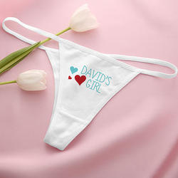 My Girl Personalized Thong Underwear