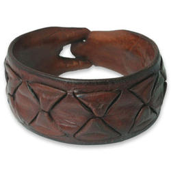 Men's Sukhothai Brown Leather Bracelet