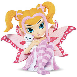 Jasmine Becket Griffith Breast Cancer Awareness Fairy with Kitten