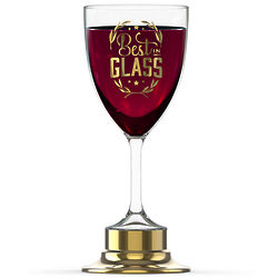Best in Glass Trophy Wine Glass